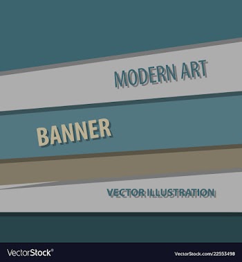 Modern art abstract banner square frame for text vector image
