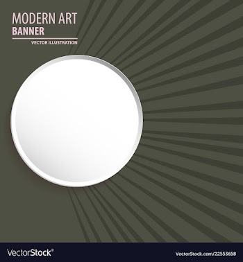 Modern art abstract banner square frame for text vector image