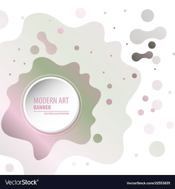 Modern art abstract banner square frame for text vector image