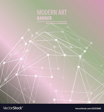 Modern art abstract banner square frame for text vector image