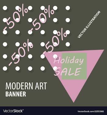 Modern art abstract banner square frame for text vector image