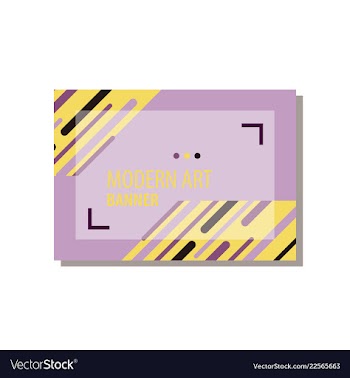 Modern art abstract banner square frame for text vector image