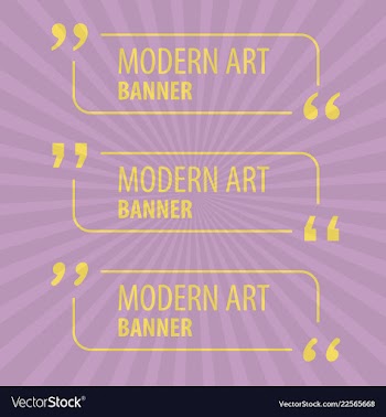Modern art abstract banner square frame for text vector image