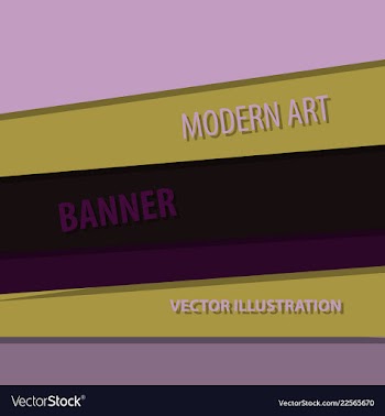 Modern art abstract banner square frame for text vector image