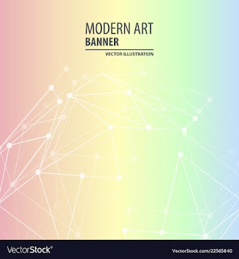 Modern art abstract banner square frame for text vector image