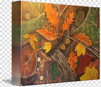 Modern art Acrylic paint Leaf Still life, forest floor transparent background PNG clipart
