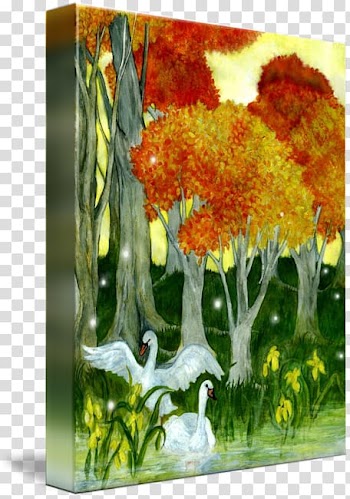 Modern art Painting Acrylic paint Frames, Golden Autumn transparent background PNG clipart