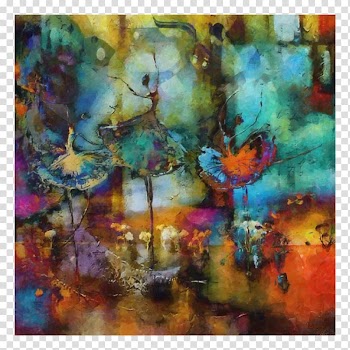 Modern art Watercolor painting Abstract art, painting transparent background PNG clipart