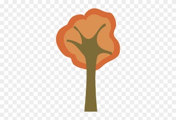 Modern Autumn Tree - Fall Tree Art Clipart
