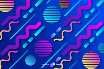 Modern background with gradient dynamic shapes Free Vector