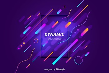 Modern background with gradient dynamic shapes Free Vector