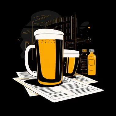 Modern Beer Restaurant Menu Cover Modern Beer Restaurant Menu Cover