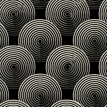 Modern Black and White Geometric Pattern with Circular Stripes