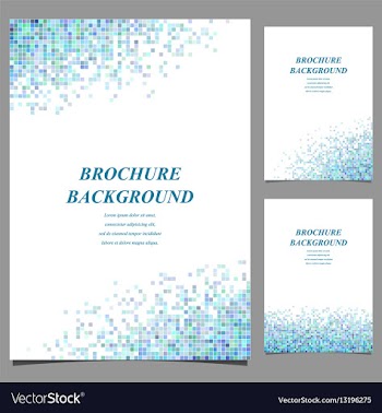 Modern brochure booklet cover template design vector image