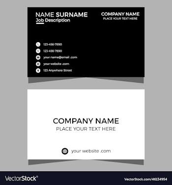 modern business card design template