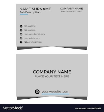 modern business card design template