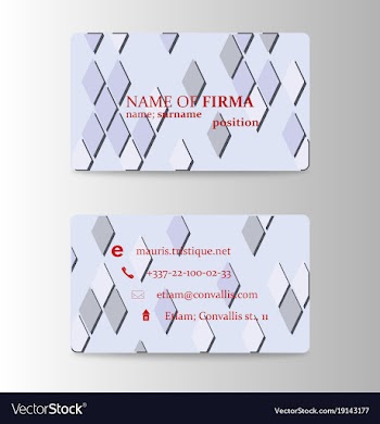 Modern business card print template trending vector image