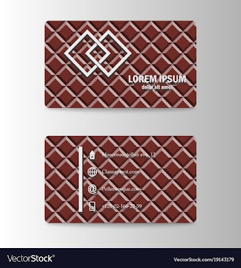 Modern business card print template trending vector image