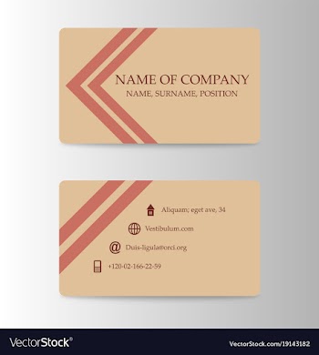 Modern business card print template trending vector image