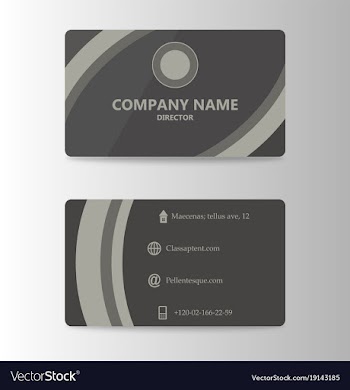 Modern business card print template trending vector image
