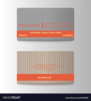 Modern business card print template trending vector image