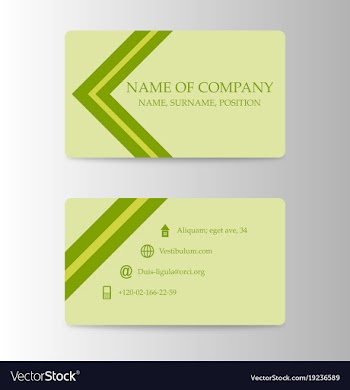 Modern business card print template trending vector image