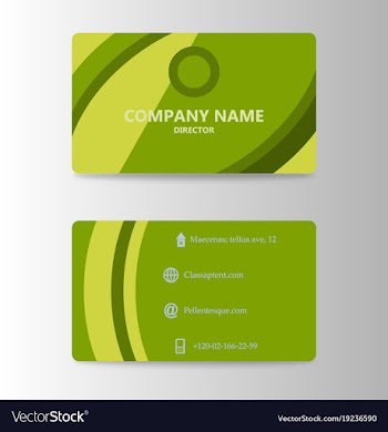 Modern business card print template trending vector image