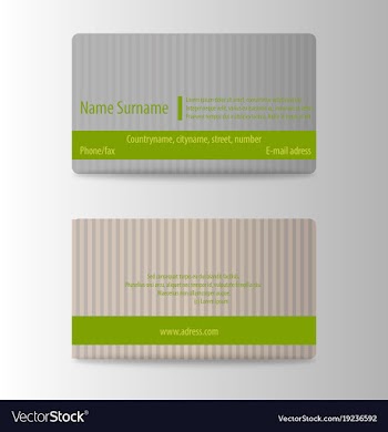 Modern business card print template trending vector image