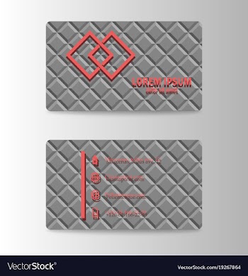 Modern business card print template trending vector image