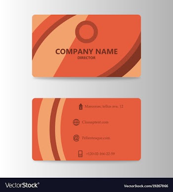 Modern business card print template trending vector image
