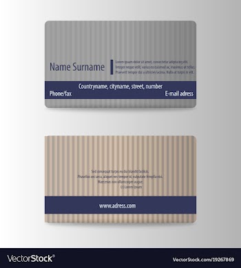 Modern business card print template trending vector image