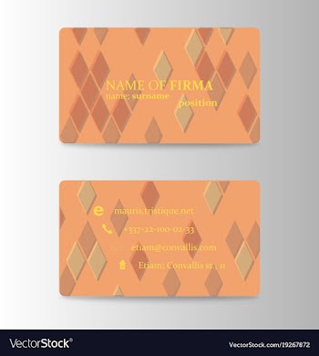 Modern business card print template trending vector image