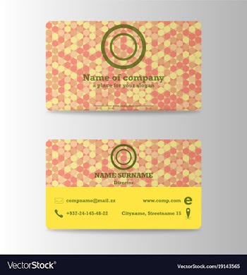 Modern business card print templates personal vector image