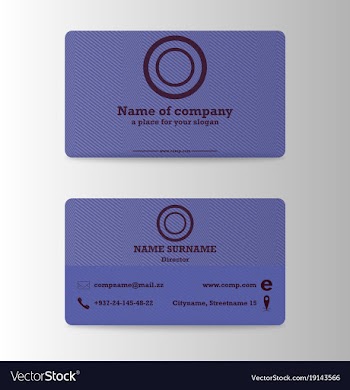 Modern business card print templates personal vector image