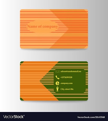 Modern business card print templates personal vector image