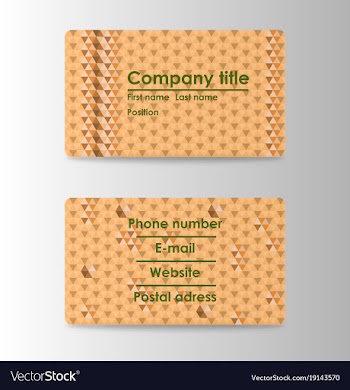 Modern business card print templates personal vector image