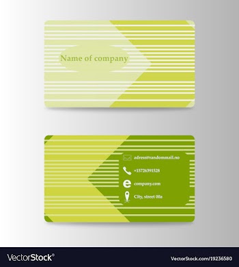 Modern business card print templates personal vector image