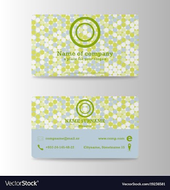 Modern business card print templates personal vector image
