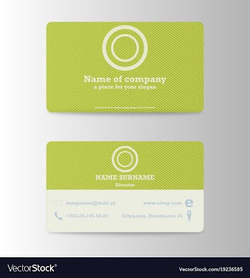 Modern business card print templates personal vector image