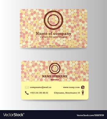 Modern business card print templates personal vector image