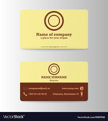 Modern business card print templates personal vector image