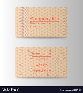 Modern business card print templates personal vector image