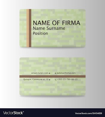 Modern business card print templates personal vector image