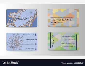 Modern business card print templates personal vector image