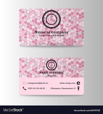 Modern business card print templates personal vector image