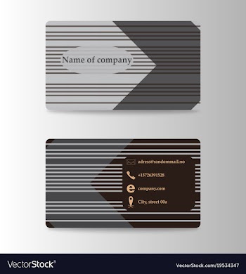 Modern business card print templates personal vector image