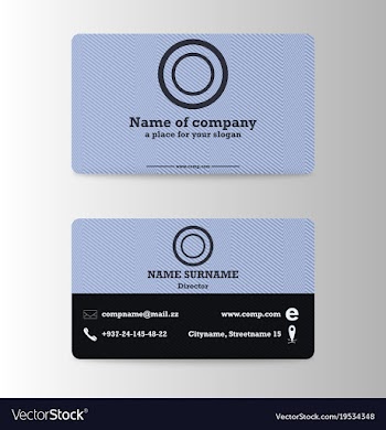 Modern business card print templates personal vector image