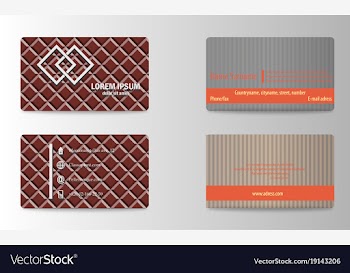 Modern business card template vector image