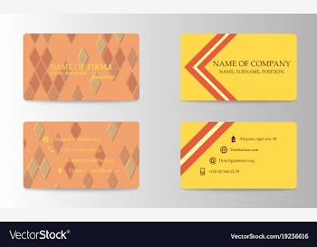 Modern business card template vector image