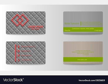 Modern business card template vector image